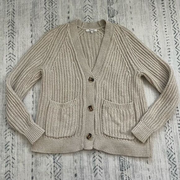 Madewell Sweaters - Madewell Murray Cardigan Sweater Vneck Button Small